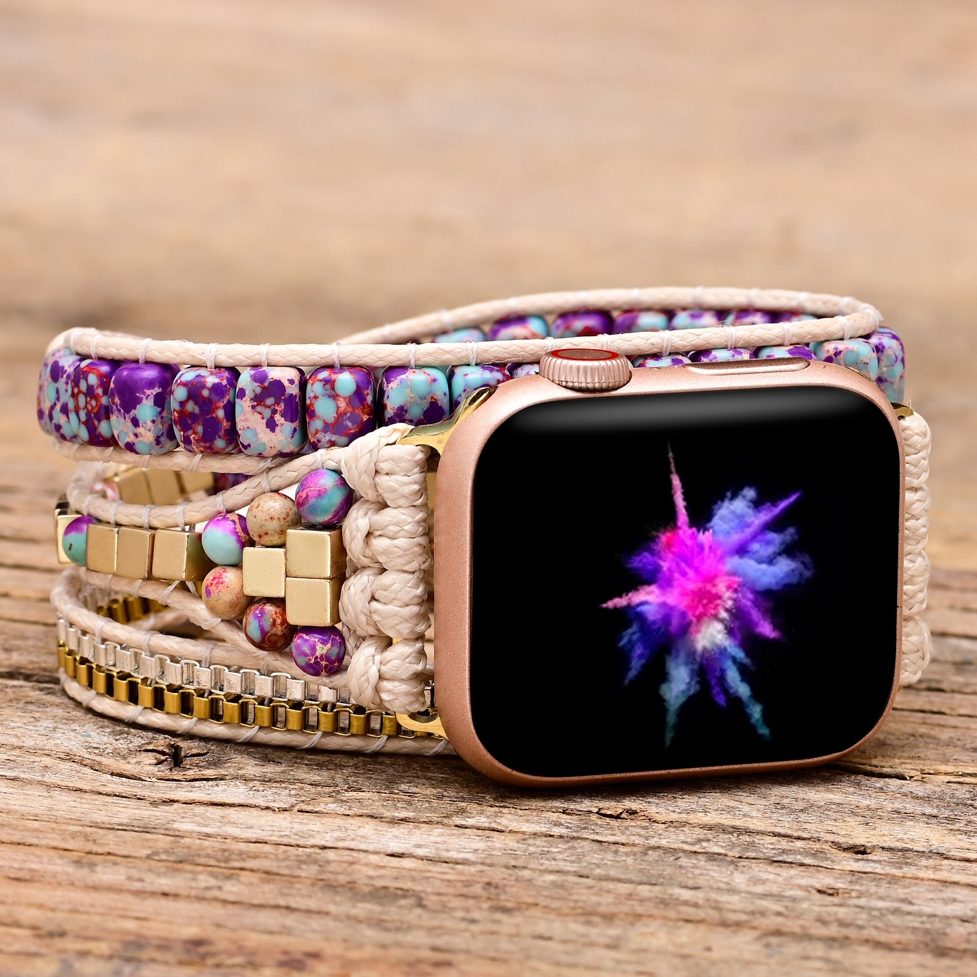 Bracelet d'Apple Watch Équilibre des Chakras & Mystère Divin