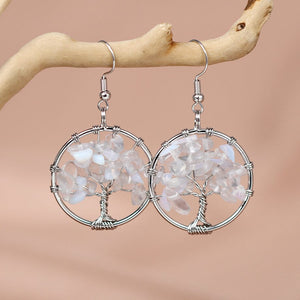 Boucles d'Oreilles Arbre de Vie Harmonie Divine