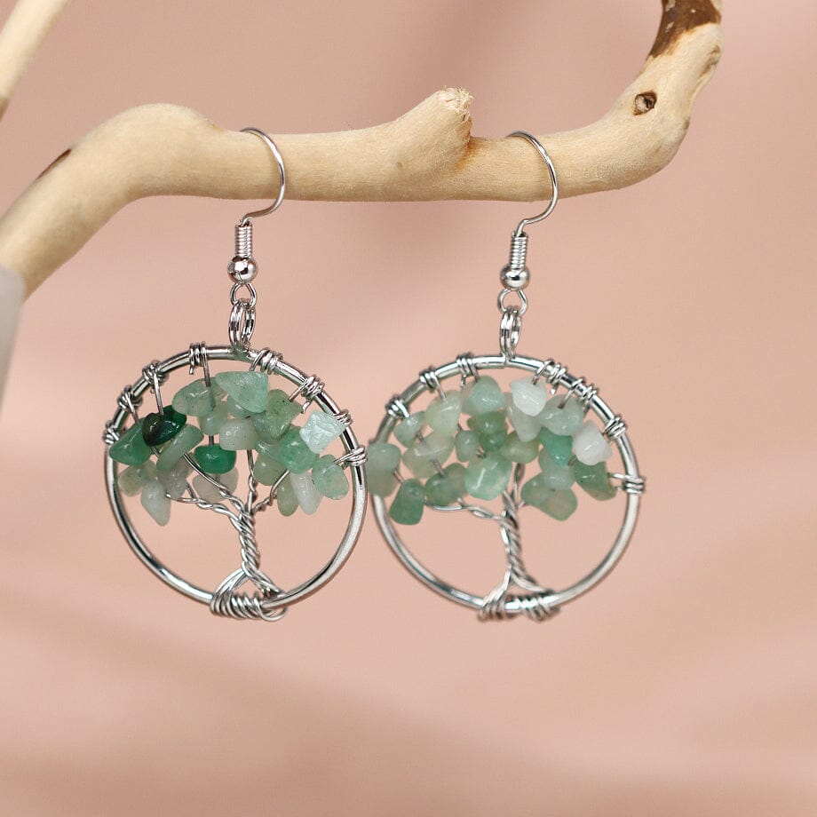 Boucles d'Oreilles Arbre de Vie Harmonie Divine