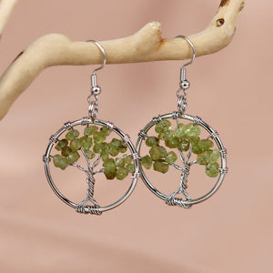 Boucles d'Oreilles Arbre de Vie Harmonie Divine