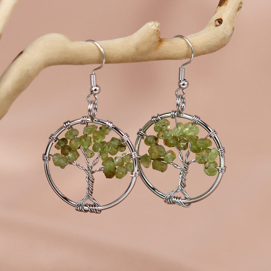 Boucles d'Oreilles Arbre de Vie Harmonie Divine