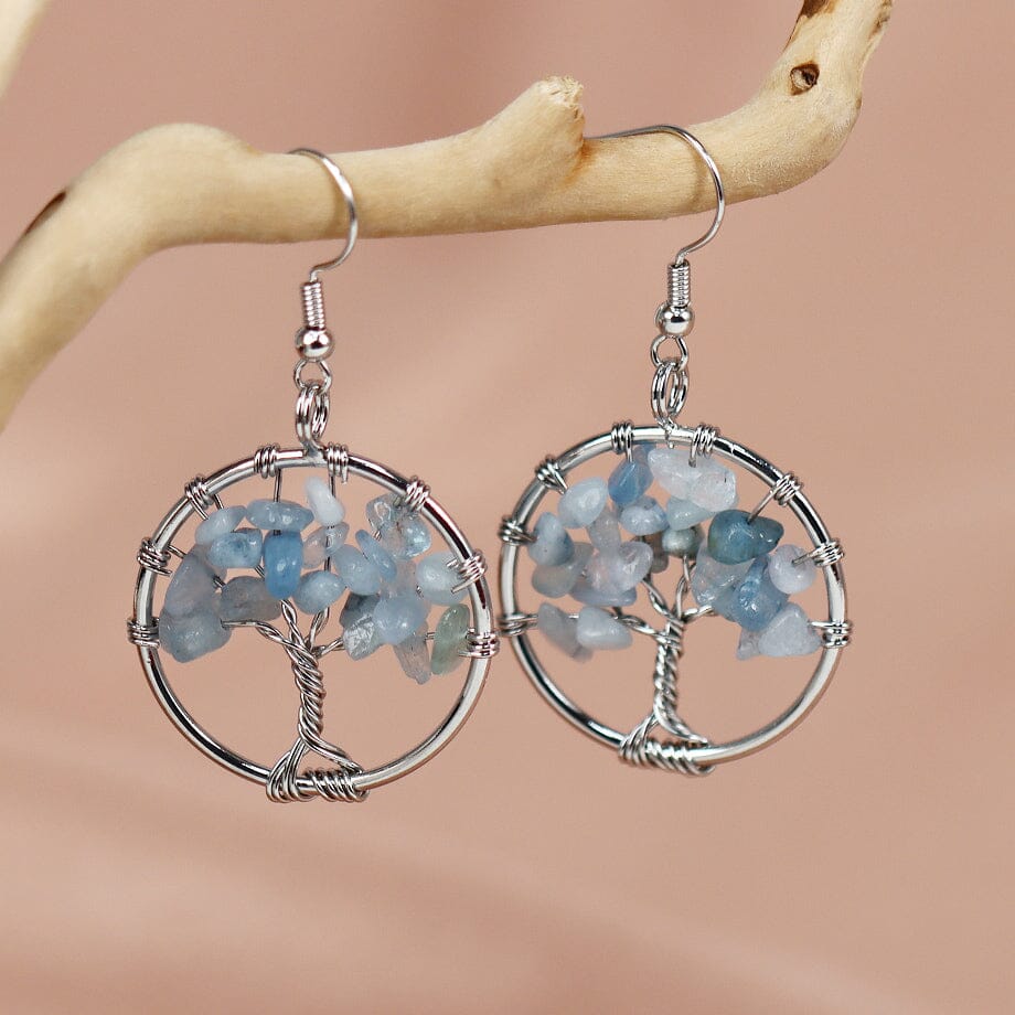 Boucles d'Oreilles Arbre de Vie Harmonie Divine