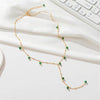 Collier Abondance Scintillante en Jade Vert