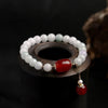 Bracelet Éclat Nacré en Jade, Agate Jaune et Rouge