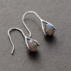 Boucles d'Oreilles Éclat Cristallin en Labradorite