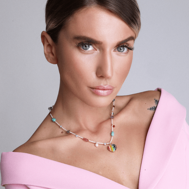 Collier Energie de l'Amour en Pierres Naturelles