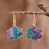 Boucles d'Oreilles en Jaspe Impérial Lotus Violet