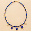 Collier de Prospérité Hamsa en Lapis-Lazuli