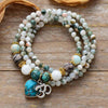 Collier et Bracelet Mala Yoga Zen en Jaspe et Agate