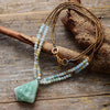 Collier Espoir Infini en Perles d'Amazonite