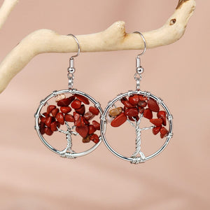 Boucles d'Oreilles Arbre de Vie Harmonie Divine