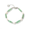 Bracelet Harmonie Chanceuse en Jade Vert et Perles d'Eau Douce