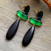 Boucles D'Oreilles Énergie Enjoué en Onyx