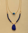 Collier Majestueux Horizon en Jaspe et Lapis-Lazuli