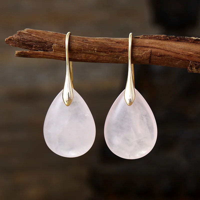 Boucles d'Oreilles Harmonie Divine en Pierres Naturelles