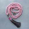 Collier Mala Arbre de Vie en Quartz Rose