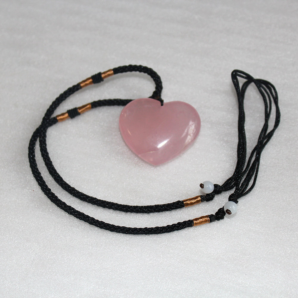 Collier Amour Éternel en Quartz Rose