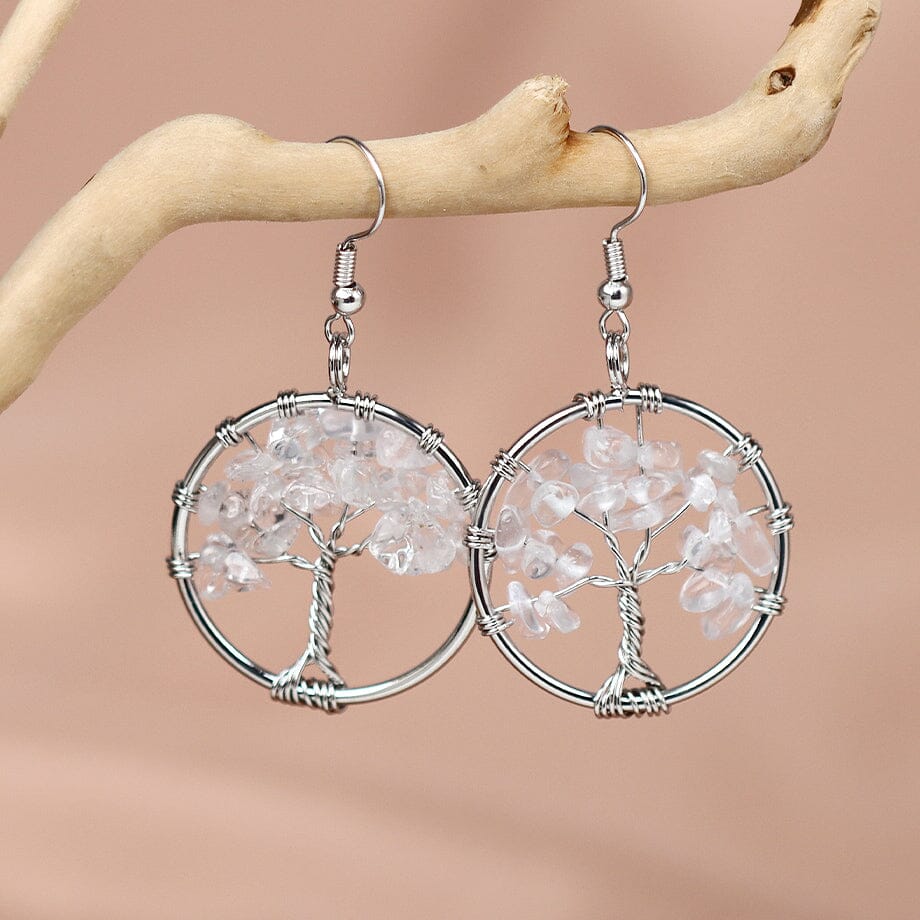 Boucles d'Oreilles Arbre de Vie Harmonie Divine