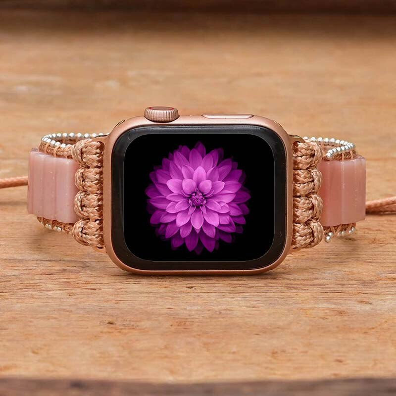 Bracelet d'Apple Watch Affectueux Toucher en Opale Rose