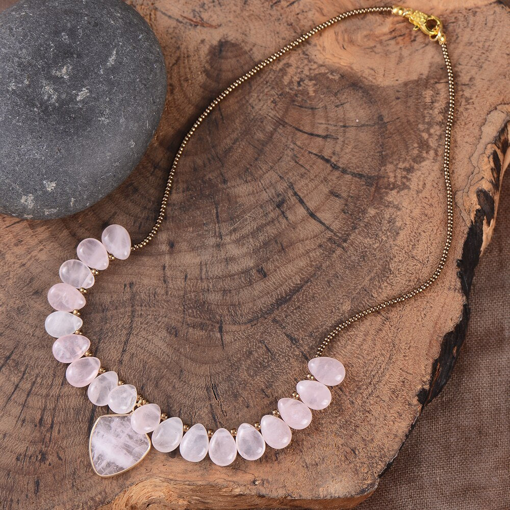 Collier en Quartz Rose "Soin Intérieur"