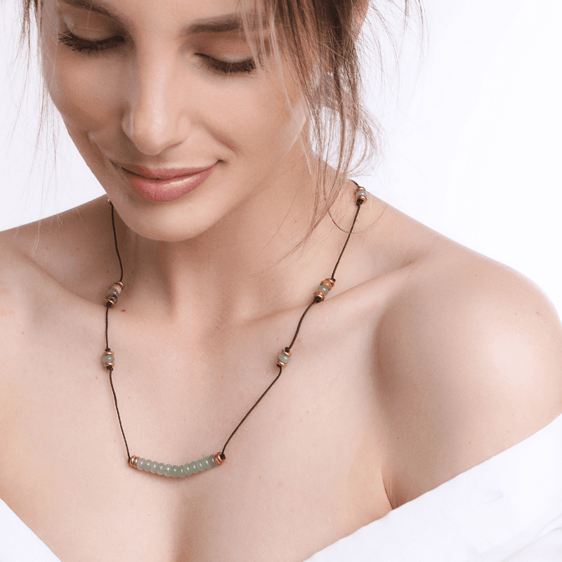 Collier Superposé Rêves de Destinés en Aventurine Verte