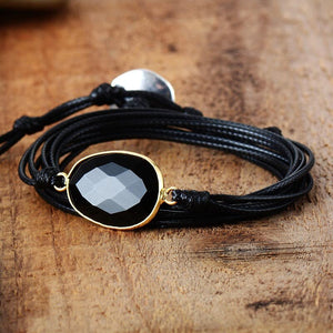 Bracelet Aura en Onyx Noir