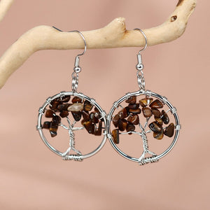 Boucles d'Oreilles Arbre de Vie Harmonie Divine