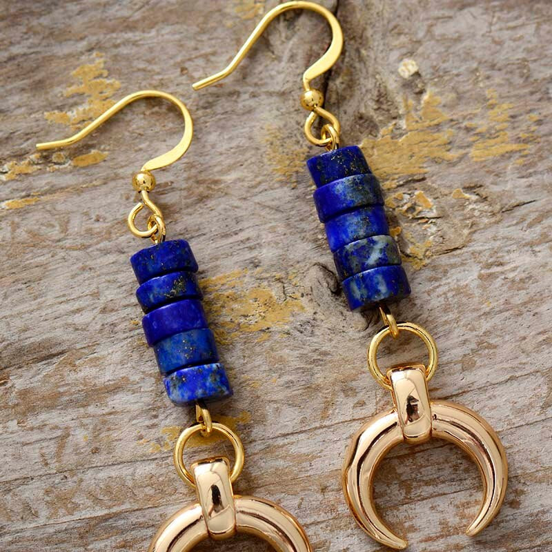 Boucles d'Oreilles Rêve Nocturne en Lapis-Lazuli