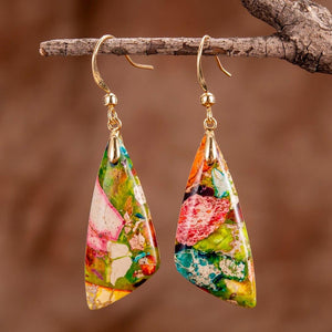 Boucles d'Oreilles Pendentif "Intense Floraison"