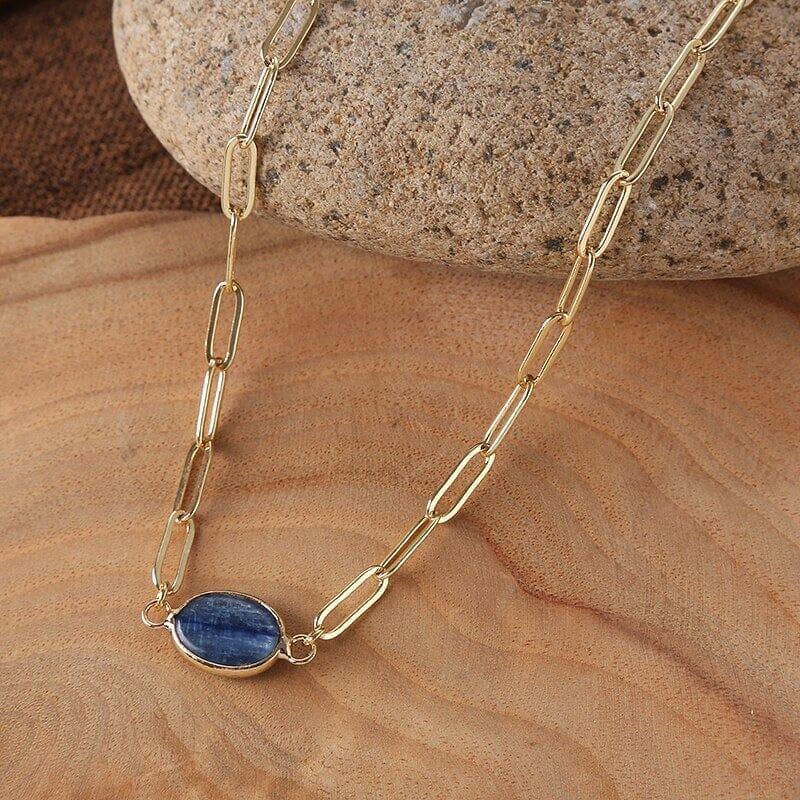 Collier Apaisant en Kyanite