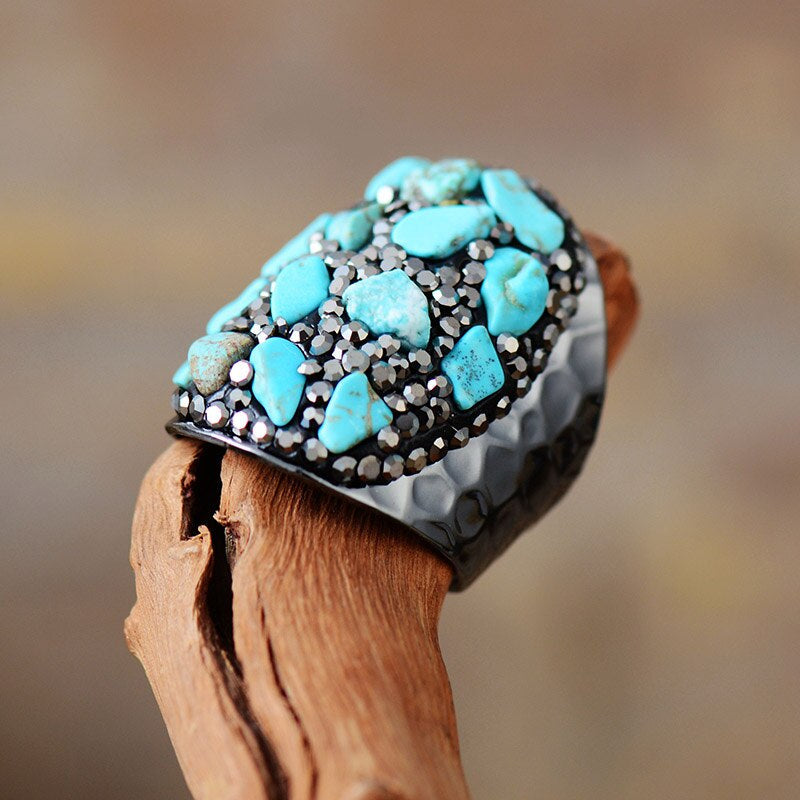 Bague Boho Nouveau Commencement en Turquoise