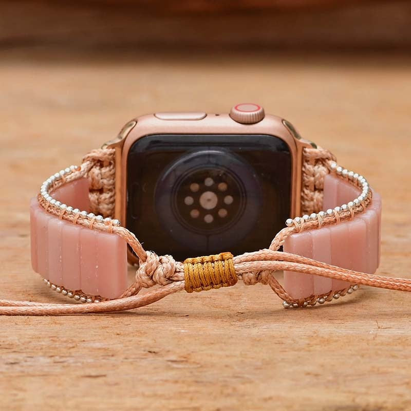 Bracelet d'Apple Watch Affectueux Toucher en Opale Rose