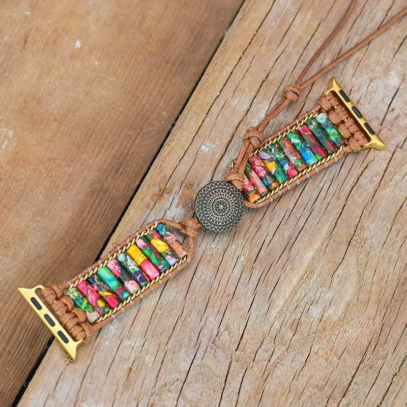 Bracelet de Montre Connectée Jardin Fleuri Impérial