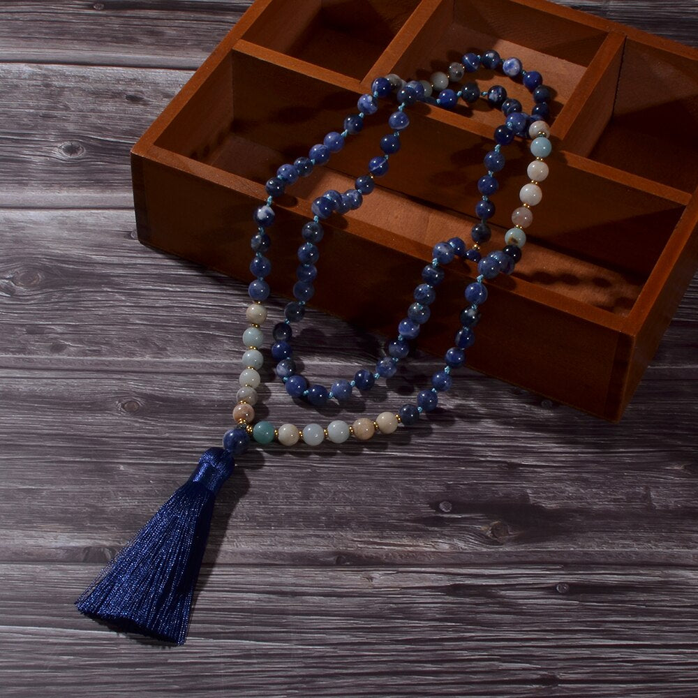 Collier Mala Ciel Bleu Apaisé