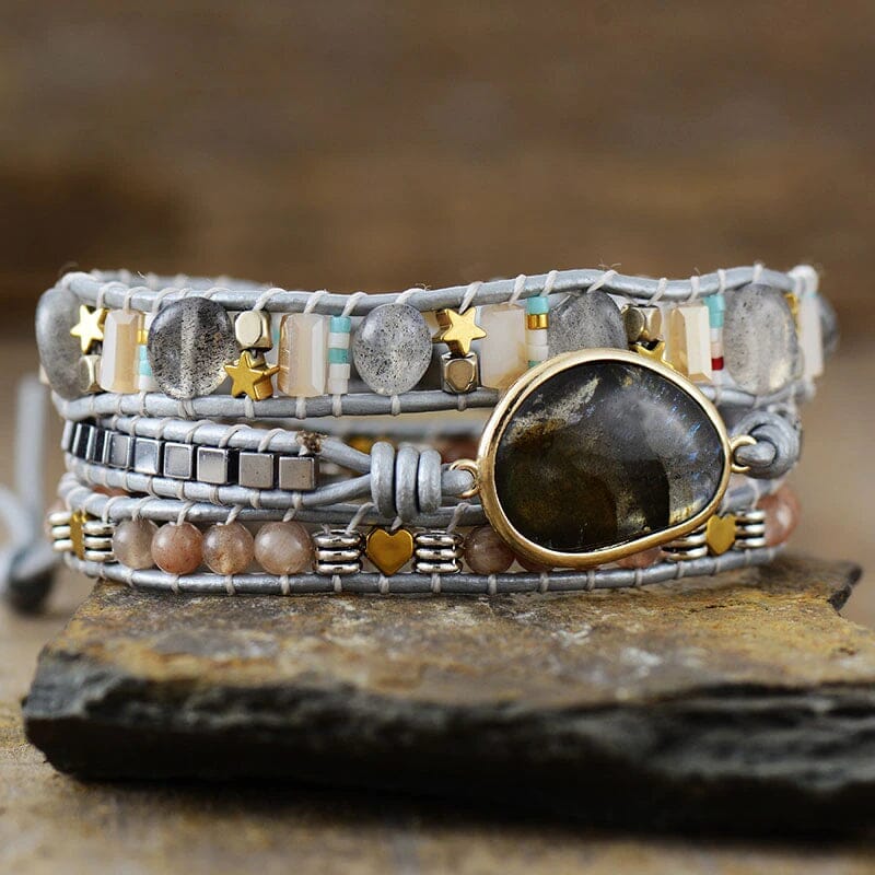 Bracelet de Transformation Mystique en Labradorite