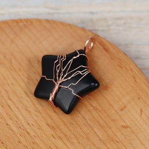 Pendentif Arbre de Vie Sidéral en Pierres Naturelles