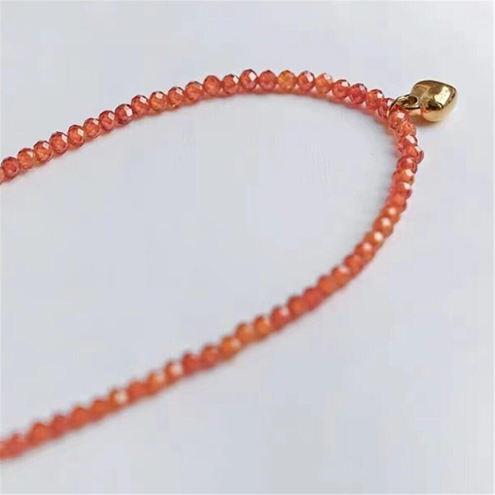 Collier Coeur Paisible en Zircon