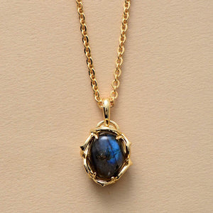 Collier Améthyste, Pierre de Lune et Labradorite