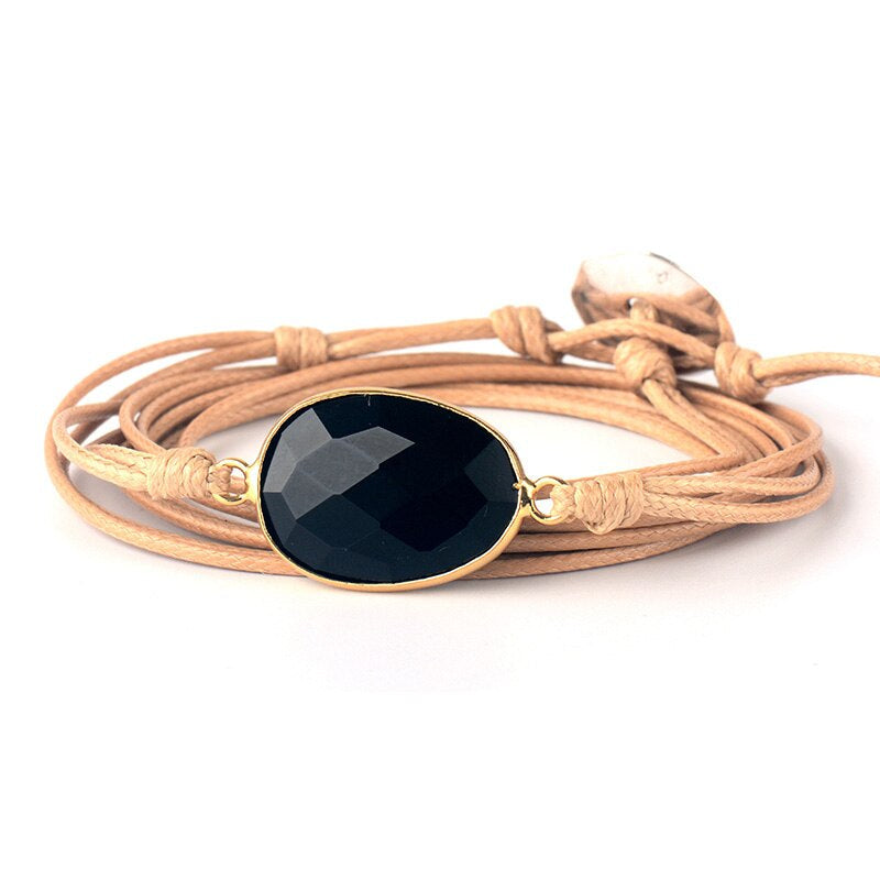 Bracelet Aura en Onyx Noir