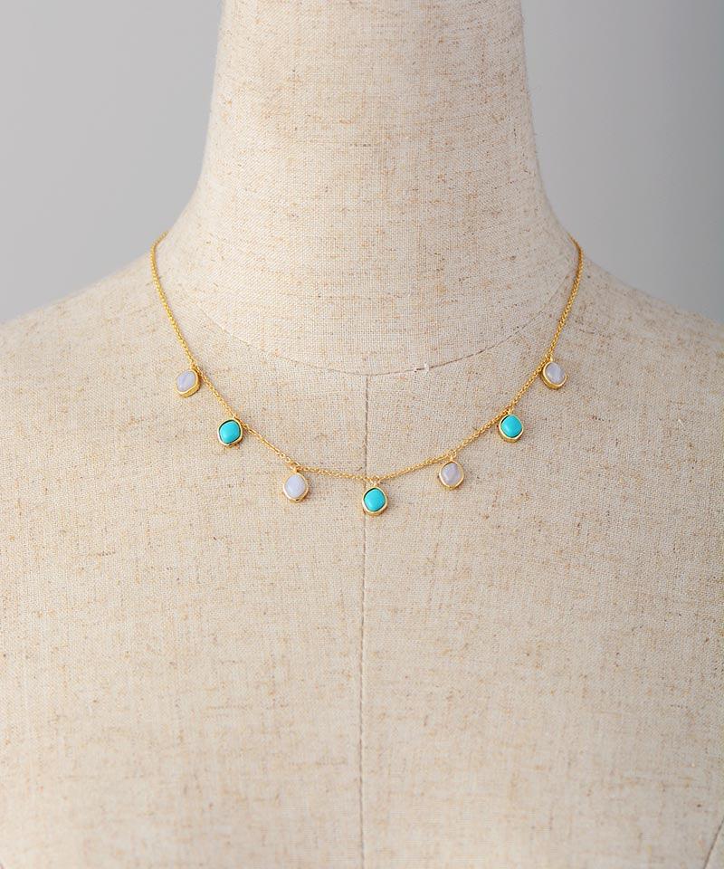 Collier Bonne Vie en Turquoise et Agate