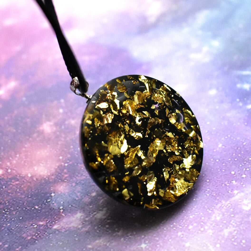 Collier et Pendentif Arbre de Vie en Obsidienne