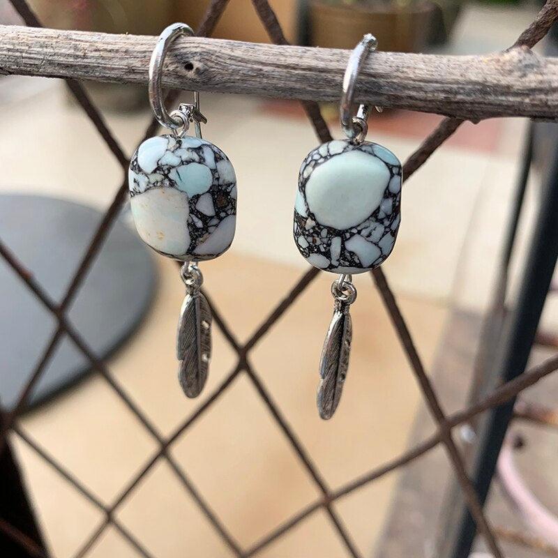 Boucles d'Oreilles en Turquoise