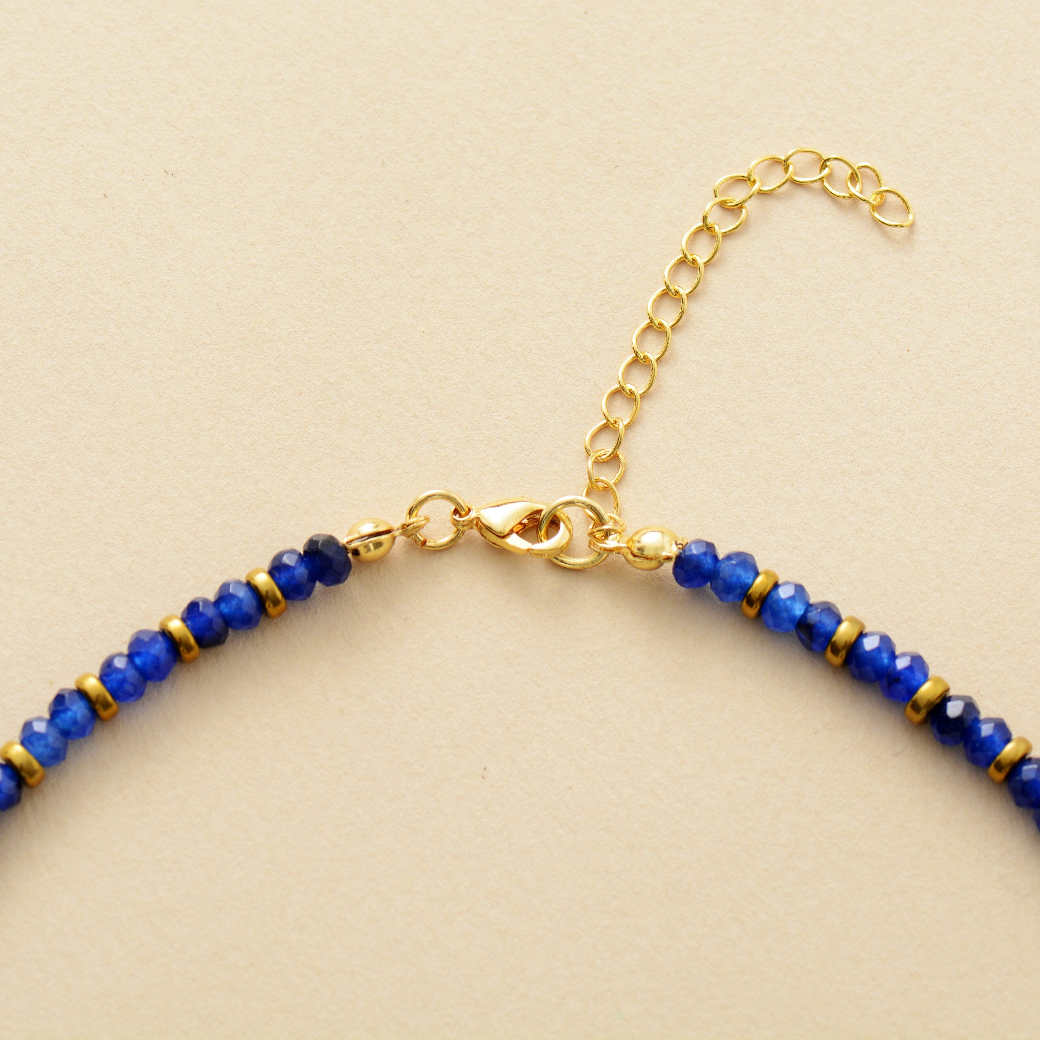 Collier de Prospérité Hamsa en Lapis-Lazuli