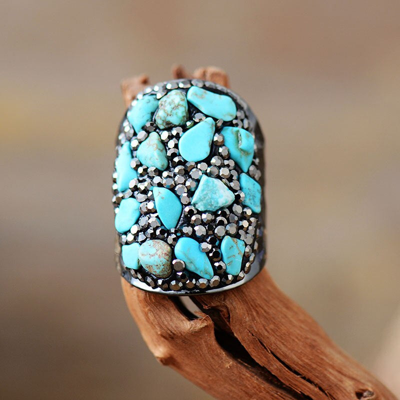 Bague Boho Nouveau Commencement en Turquoise