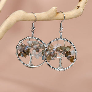 Boucles d'Oreilles Arbre de Vie Harmonie Divine