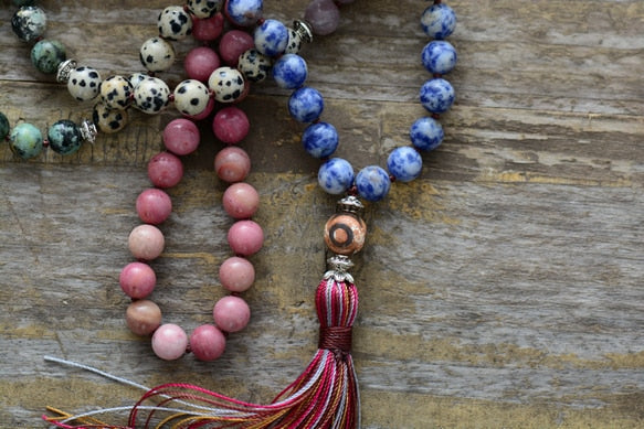 Collier de Perles Douceur de Guérison en Agate et Jaspe