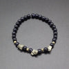 Bracelet Gardien Astral en Onyx et Pyrite