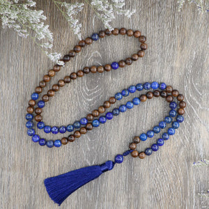 Ensemble Mystique Mala en Lapis-Lazuli