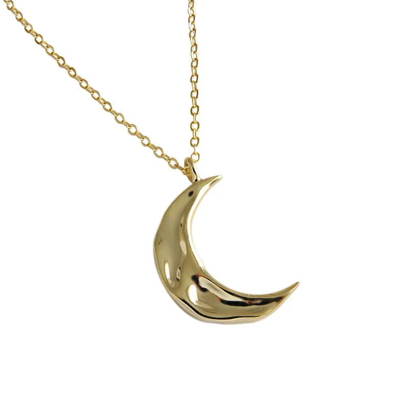 SELENE - Pendentif et Collier Croissant de Lune