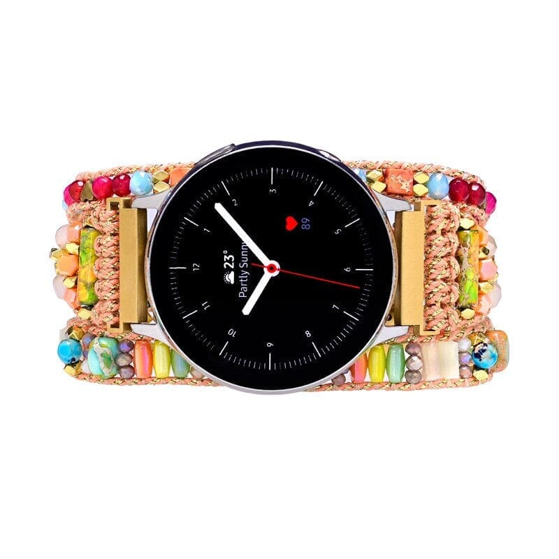 Bracelet pour Montre Samsung en Pierres Naturelles Rayonnantes